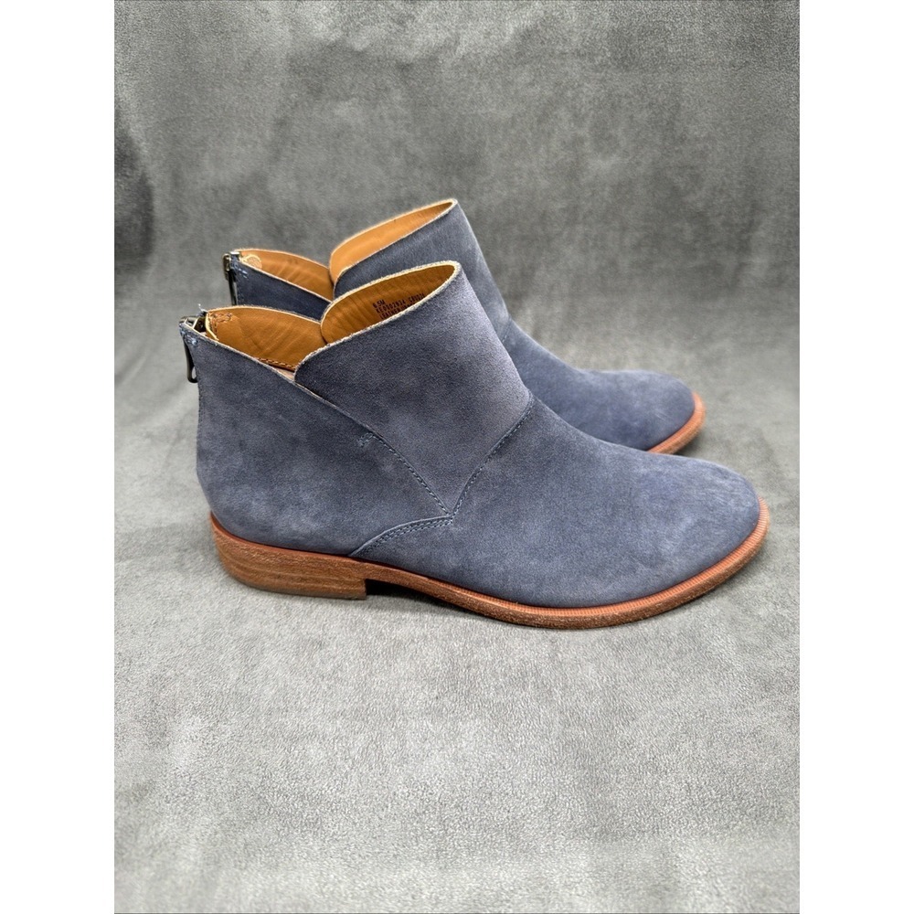 Kork Ease Short Ankle Boots Booties Suede Easy Ryder Navy Size 6.5